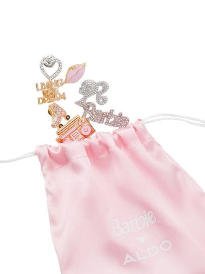 Aldo Barbie Multicolor Embellished Hair Pin Pack of