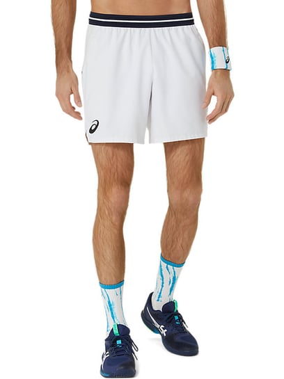 Asics White Slim Fit Sports Shorts