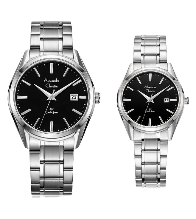 Buy Alexandre Christie 8681MDLDSSBA Classic Steel Analog Couple Watch Online Tata CLiQ Luxury