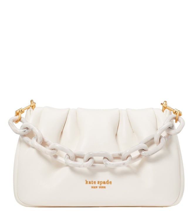 Kate Spade White Souffle Small Leather Cross Body Bag