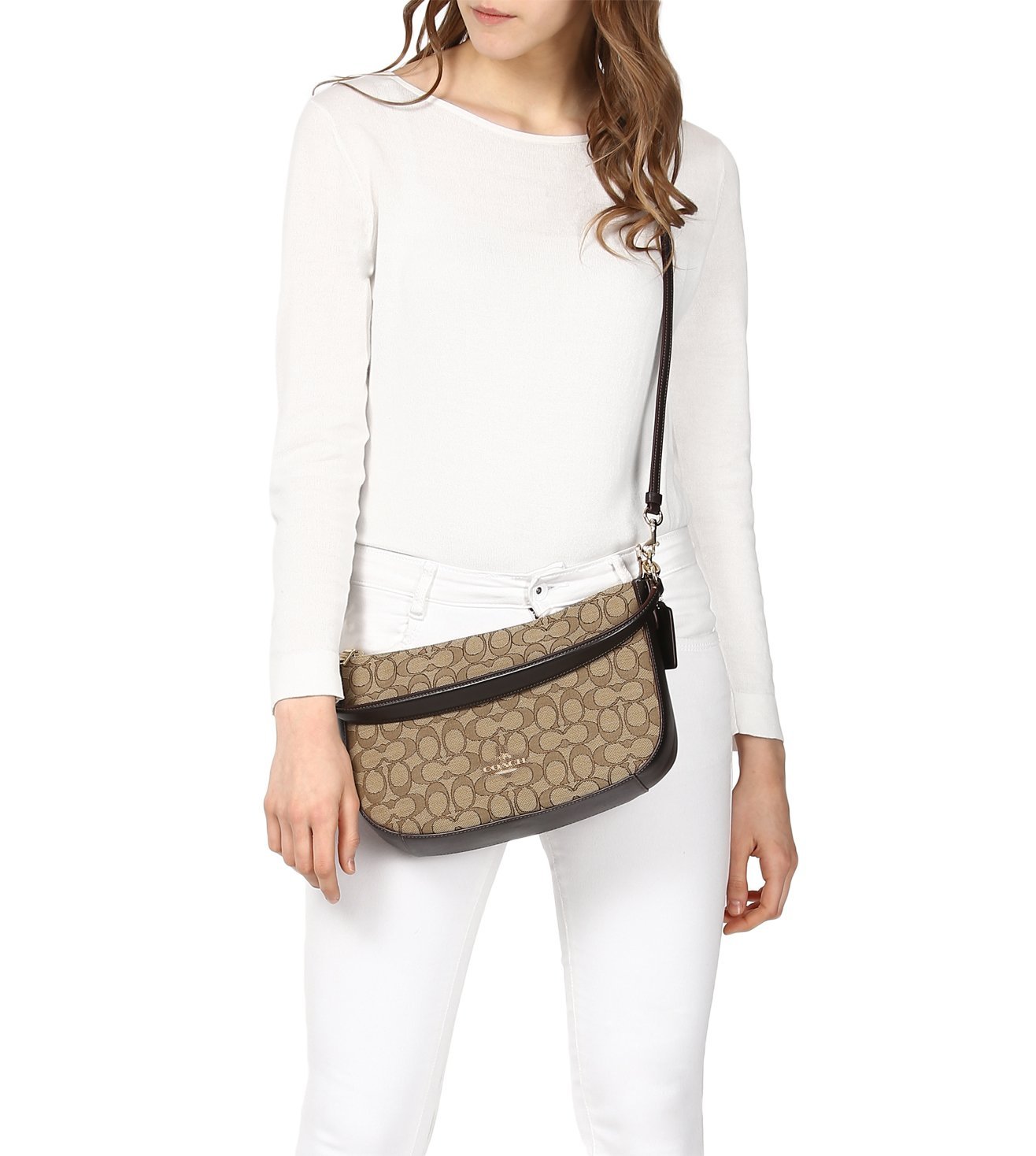 chelsea crossbody in signature jacquard