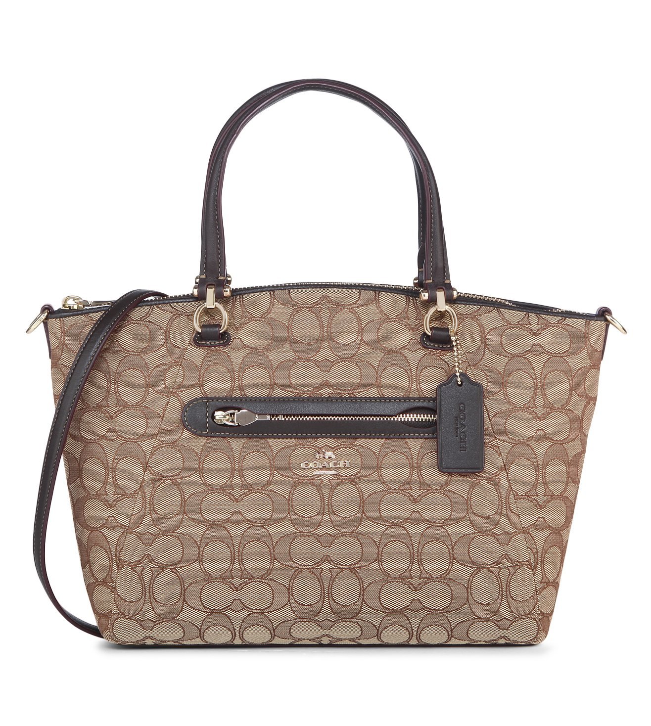 prairie satchel in signature jacquard