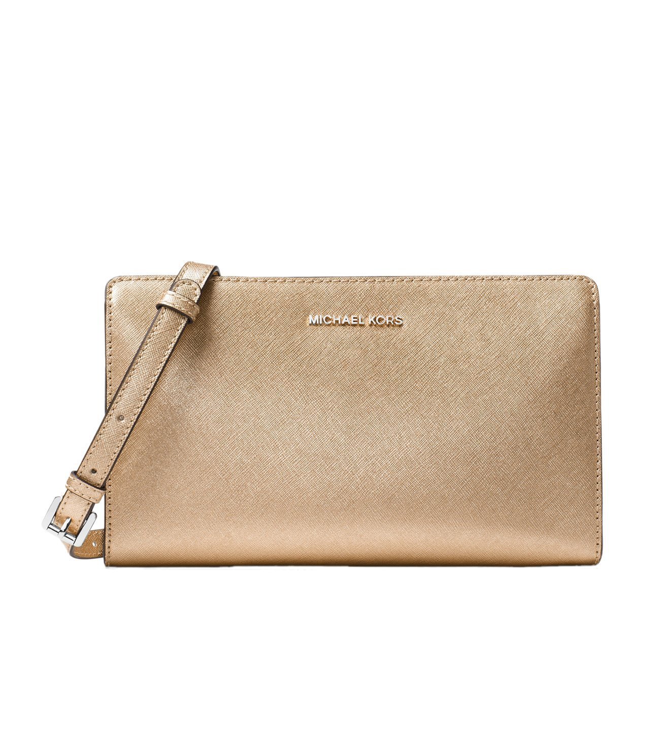 michael kors jet set crossbody pale gold