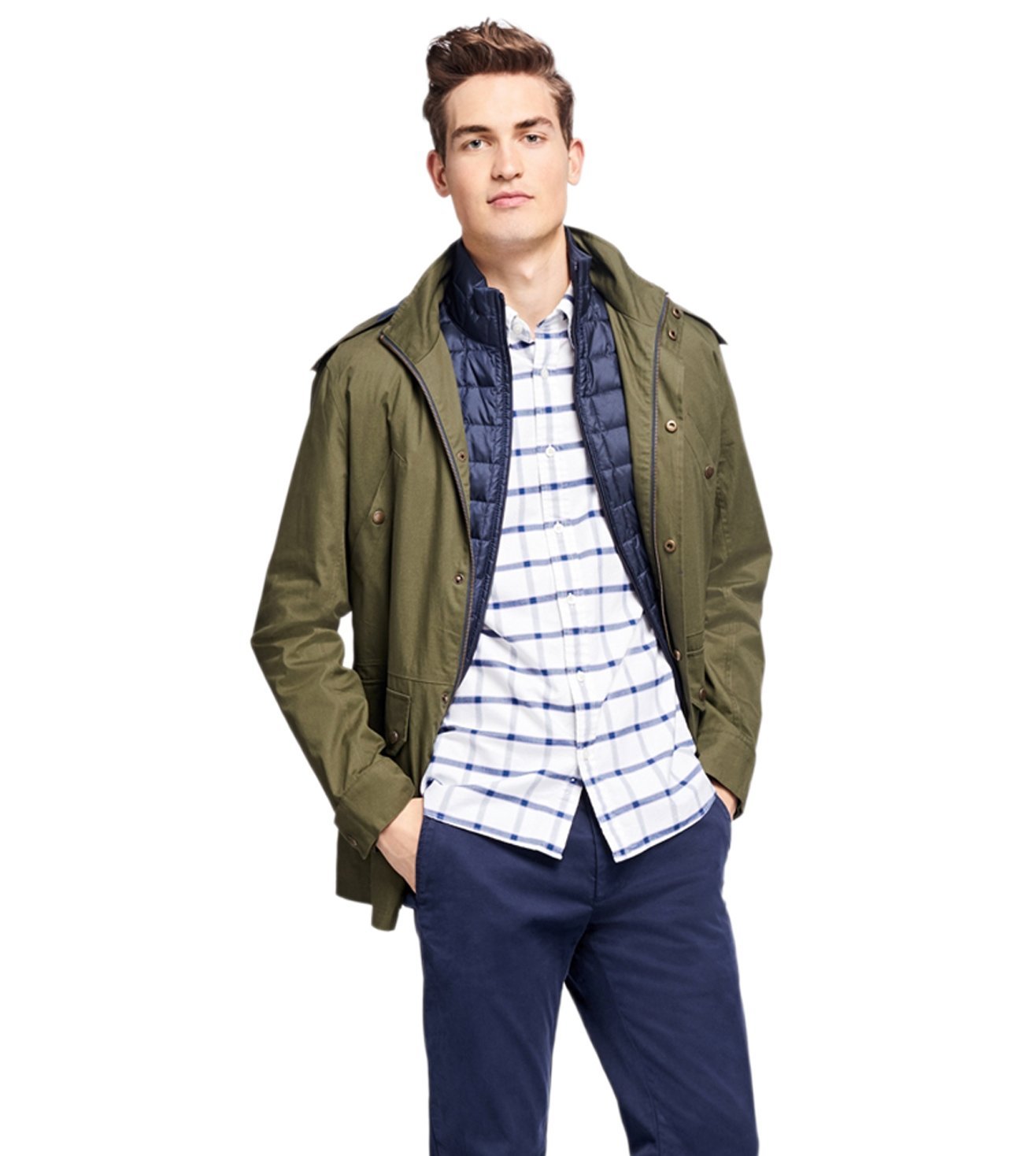 brooks brothers puffer vest