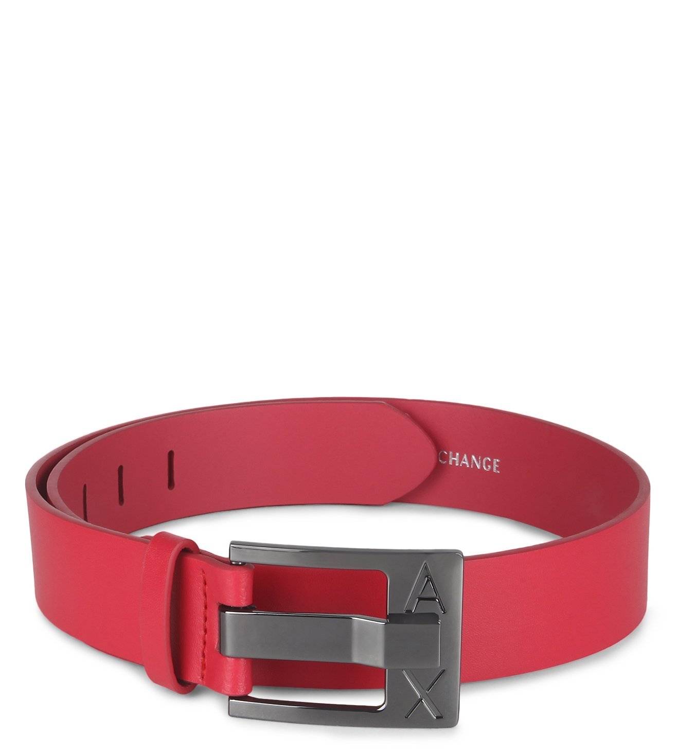 red armani exchange belt