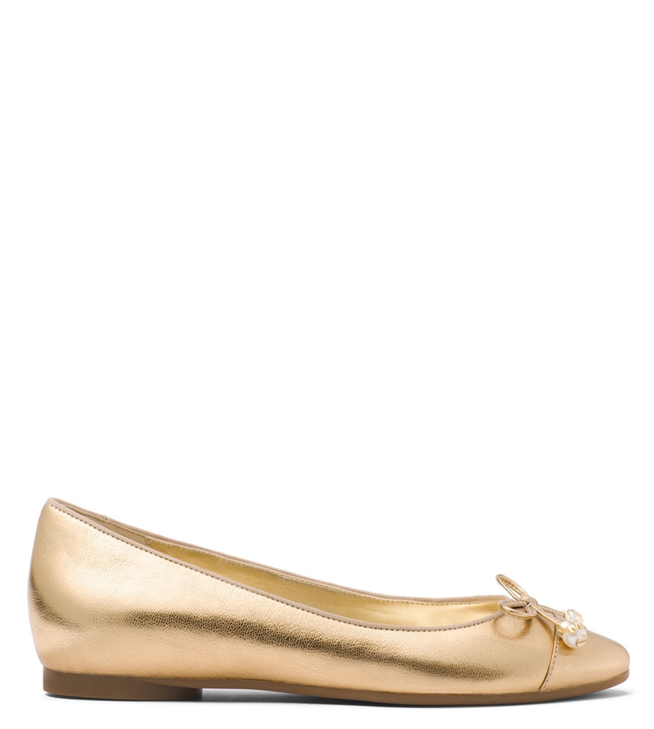 gold ballerinas