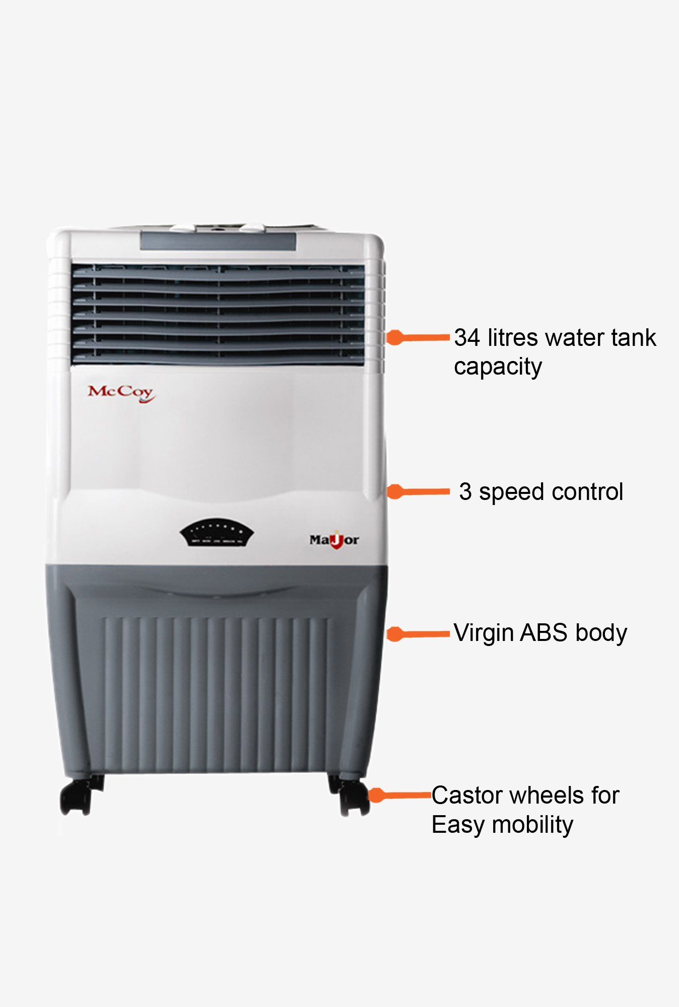 mccoy 34 litres major air cooler
