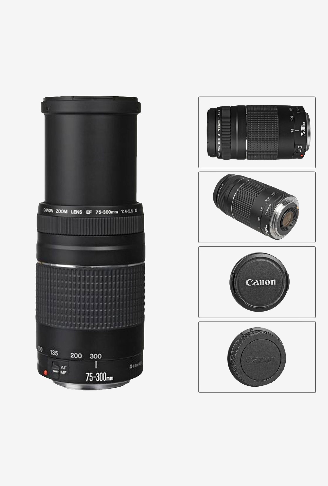 Buy Canon Ef 75 300mm F 4 5 6 Lens Black Featuring Micro Usm Online At Tatacliq Com