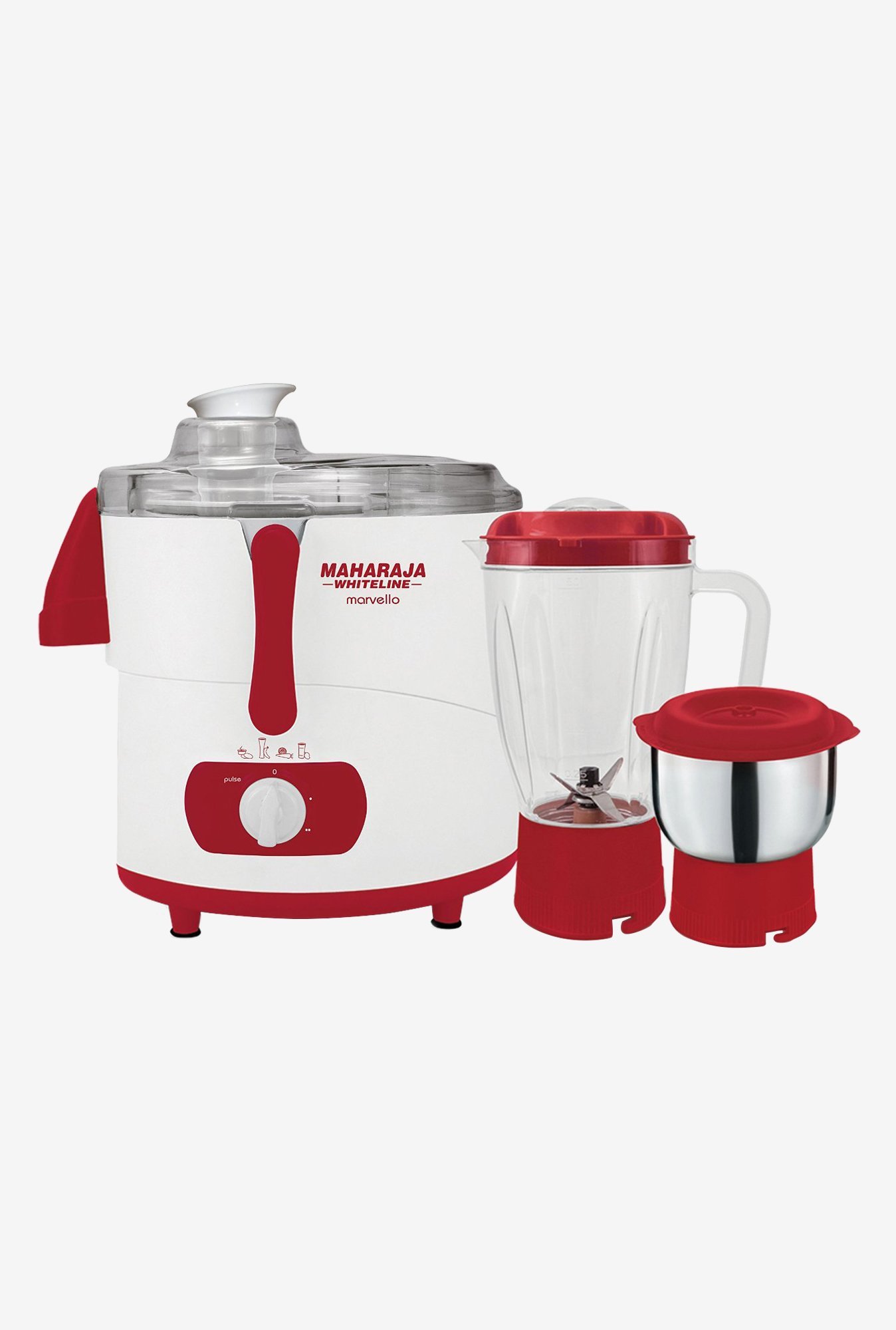 Buy Maharaja Whiteline Marvello 500W Juicer Mixer Grinder White online