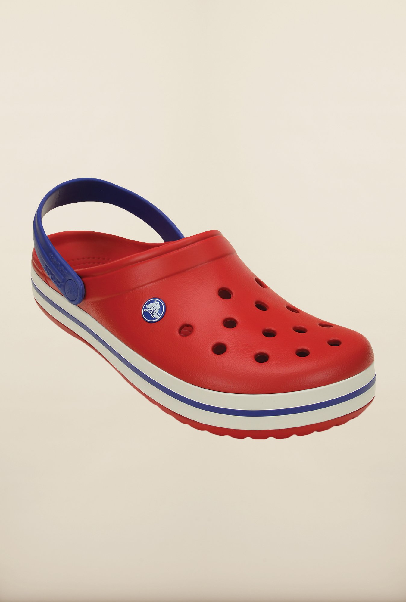 crocs red and white