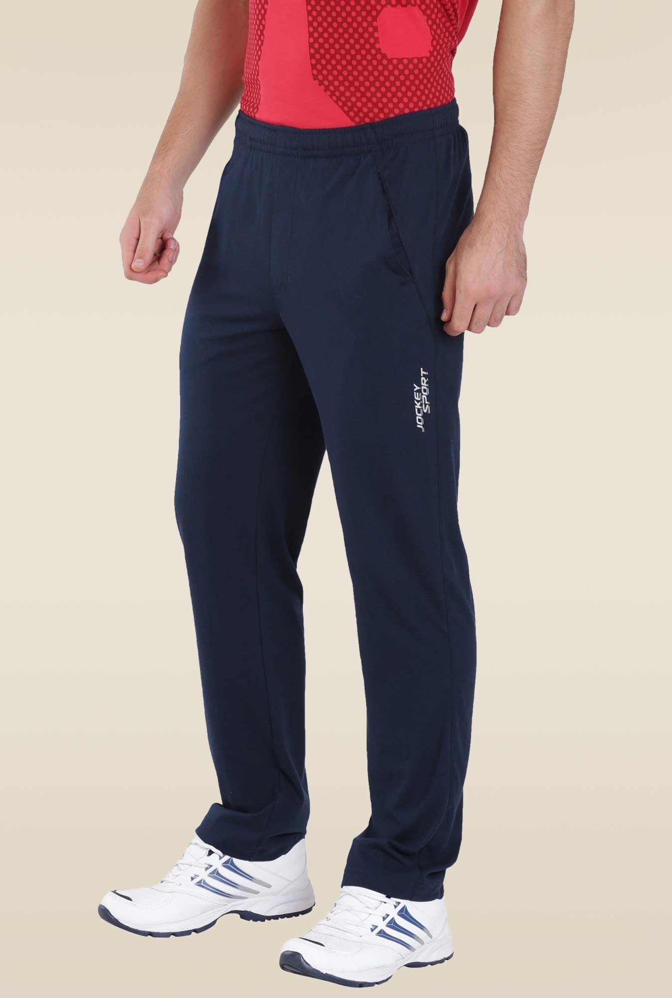 Buy Jockey Navy Slim Fit Track Pants  Track Pants for Men 1898599  Myntra