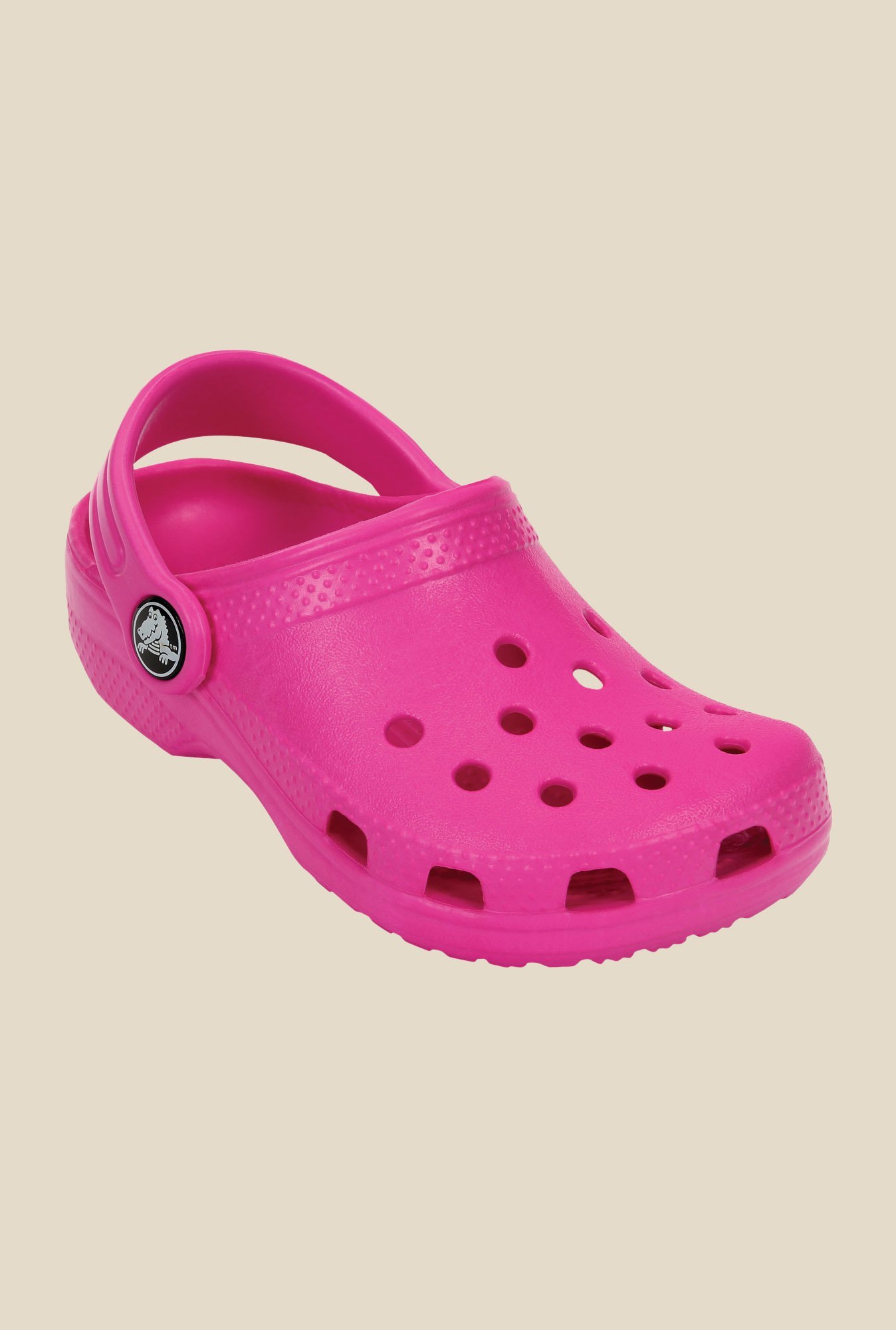 crocs neon pink