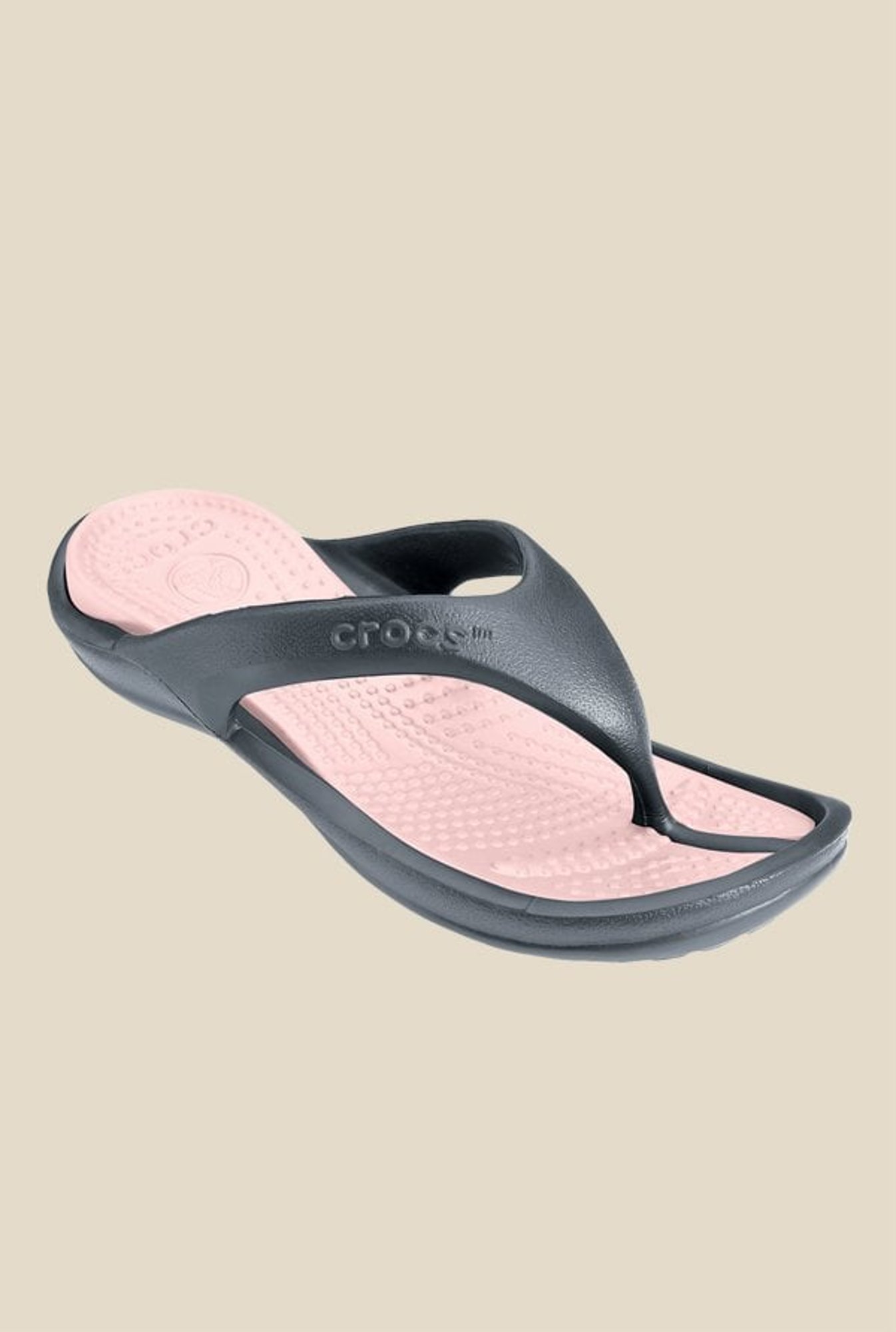 lugt Regnskab Metafor Buy Crocs Athens II Charcoal Grey & Cotton Candy Flip Flops for Women at  Best Price @ Tata CLiQ