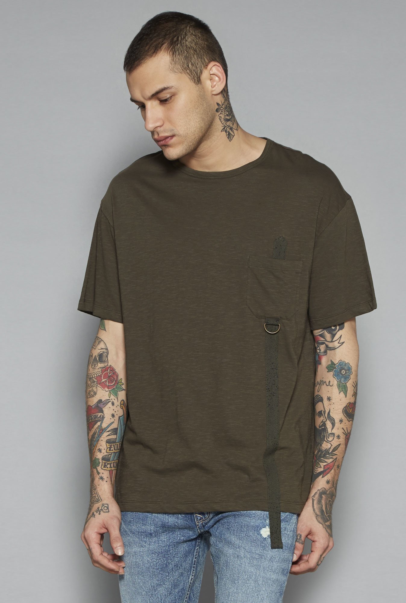 Westside Olive Slim Fit Oversized 