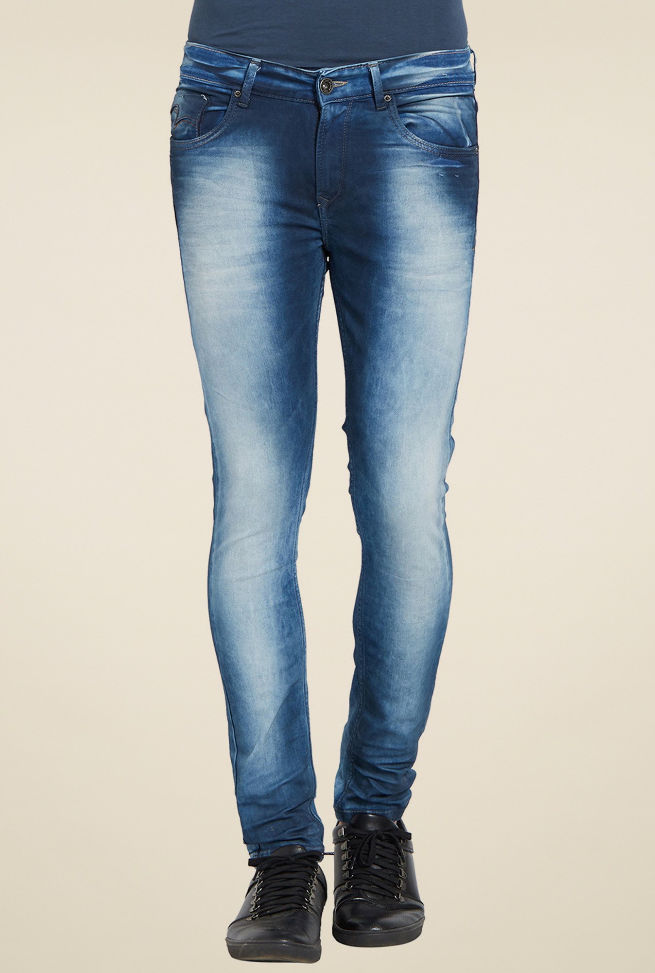 spykar dark blue jeans