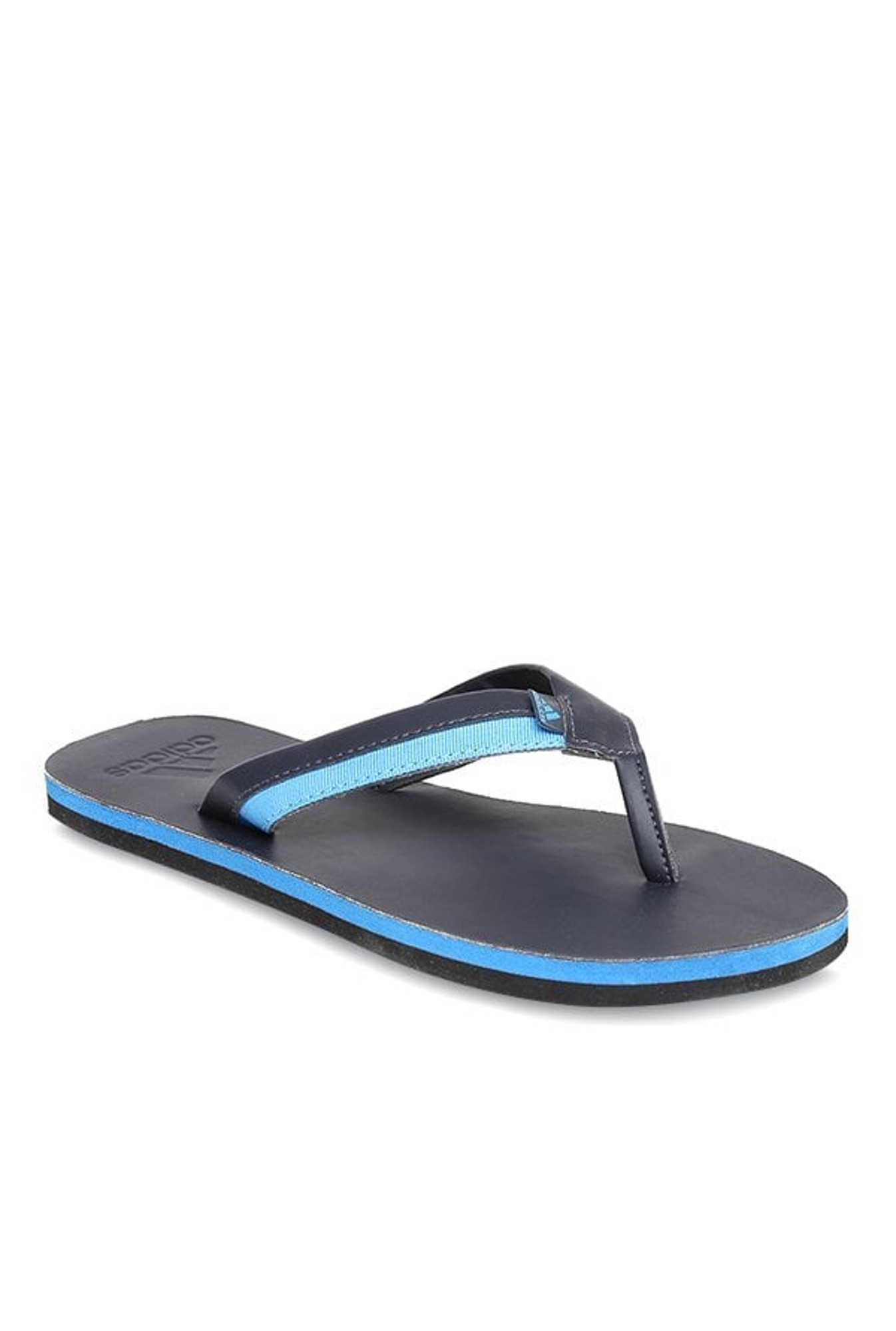 adidas brizo 3.0 blue leather flip flops