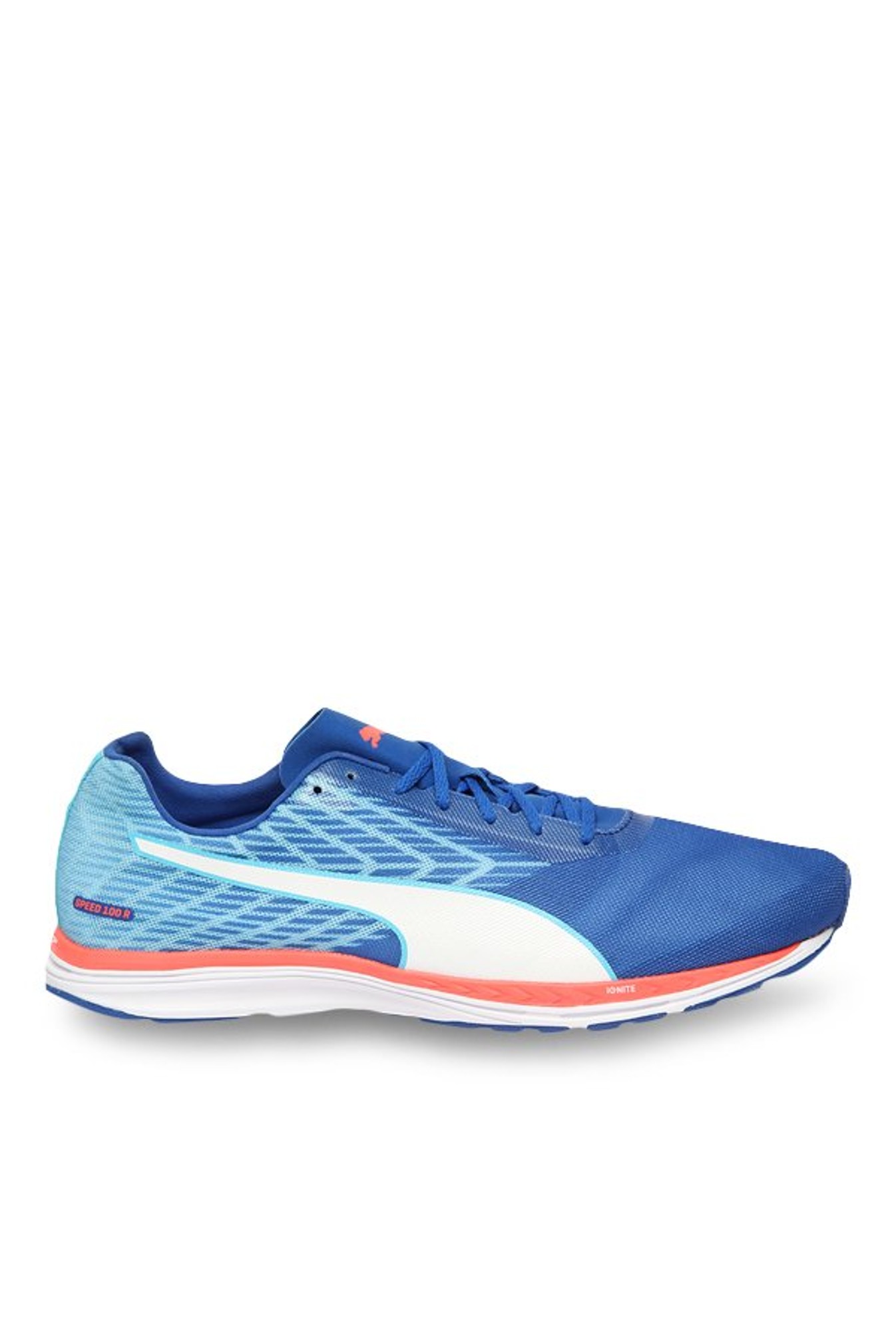 Puma Men's Ignite Speed 100 R Lapis Blue & Turquoise Running Shoes from top Brands at Best Prices Online in India | Tata CLiQ