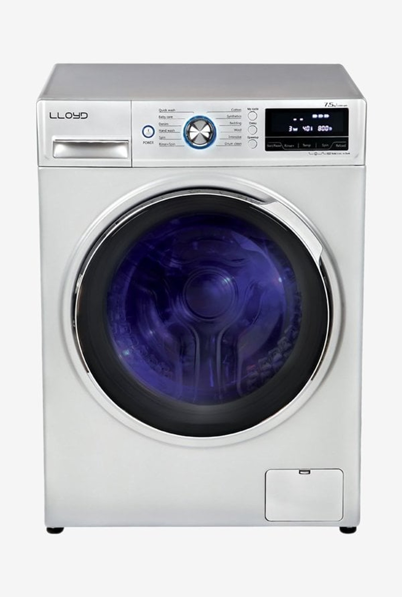 For 28728/-(15% Off) Lloyd LWMF75S 7.5 Kg Automatic Front Load Washing Machine (Silver) at TATA CLiQ
