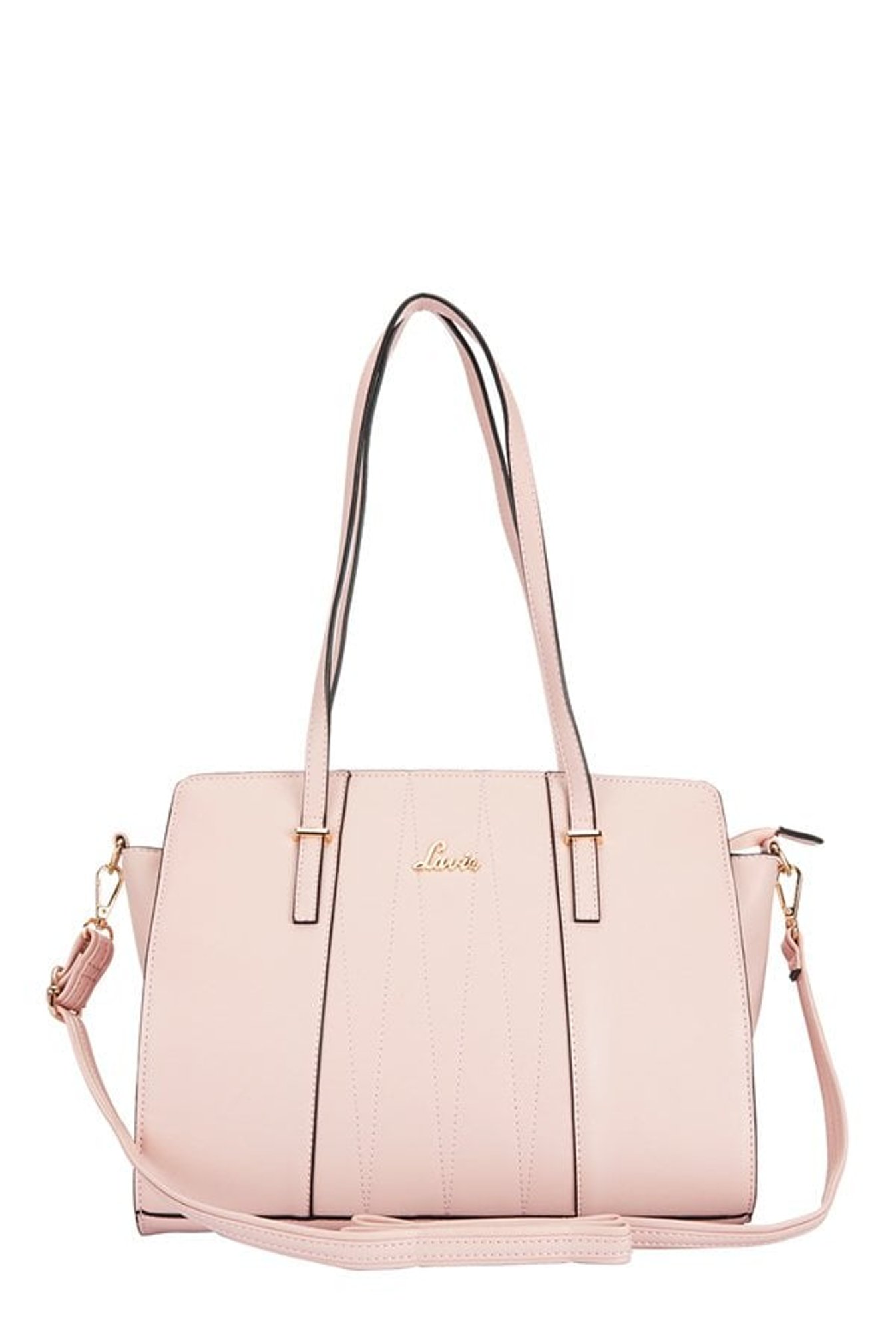 lavie pink solid shoulder bag