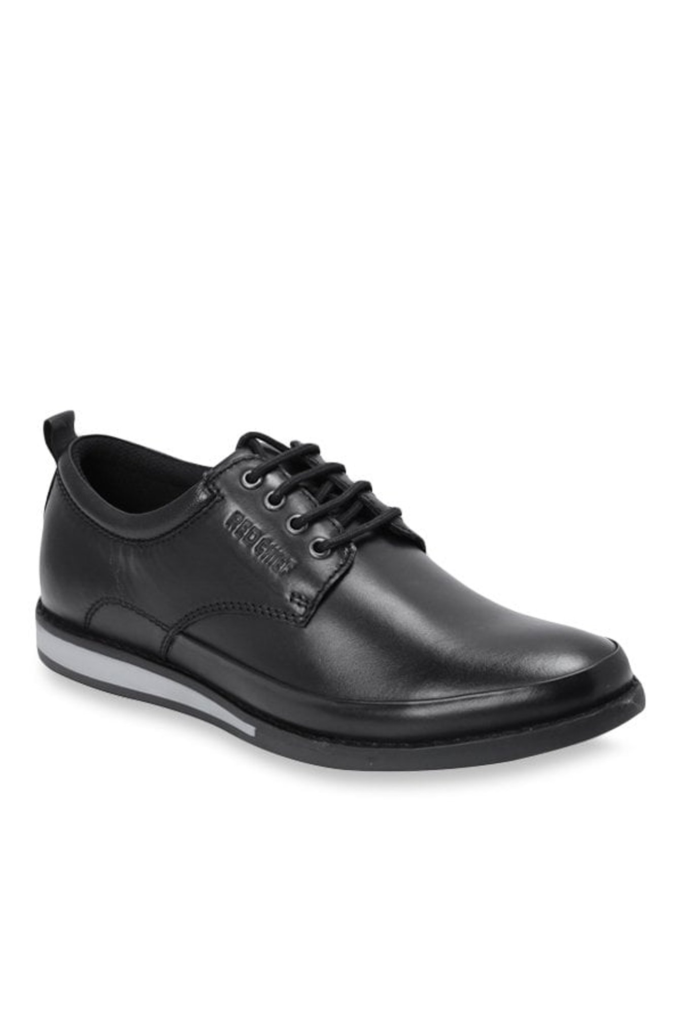 red chief black derby shoes