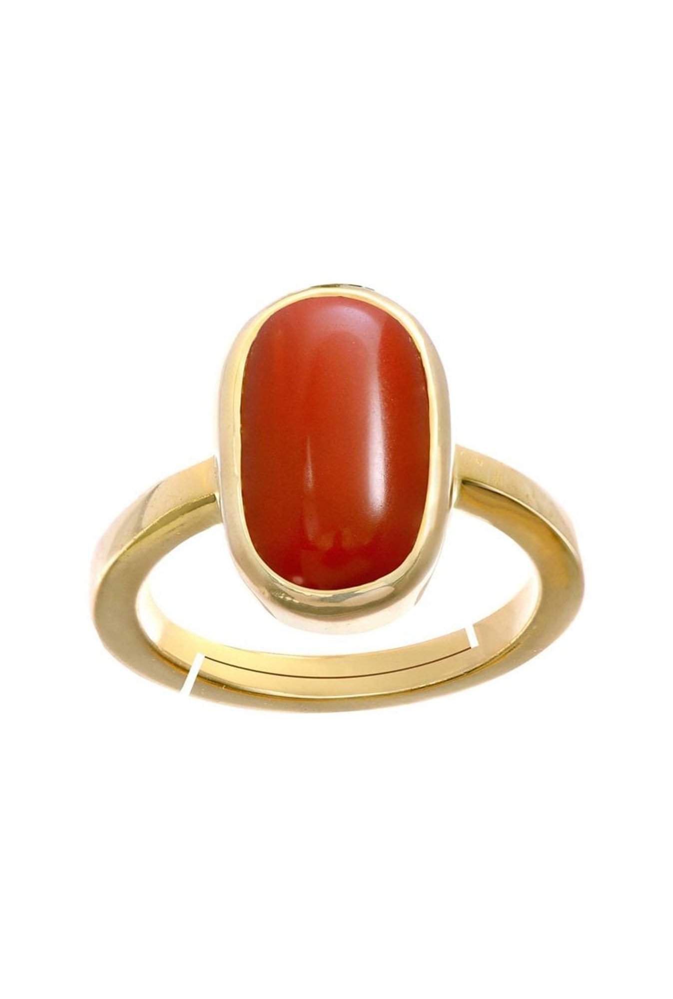 Red Coral Ring-R-Size-8 (COR-2-31) | Rananjay Exports