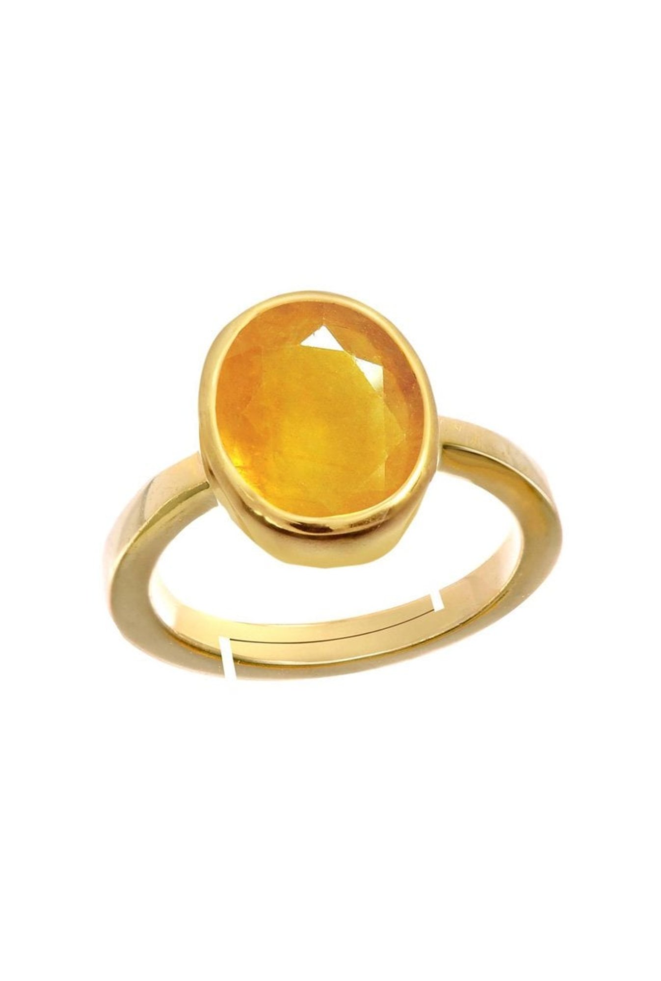 Astrology Oval Yellow Sapphire Ring at Rs 3500 in Kolkata | ID:  2852417783312