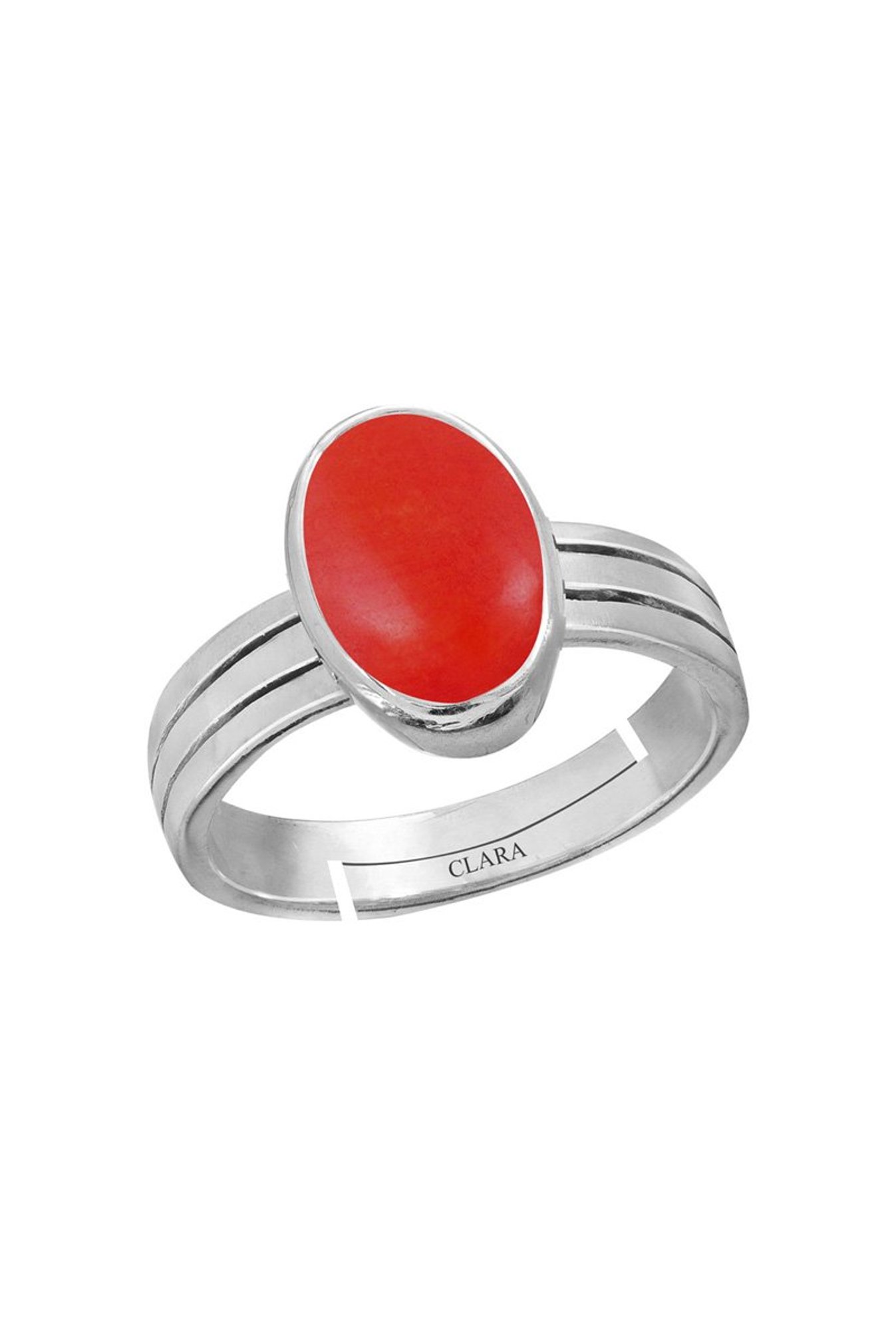 Buy Clara Coral Moonga 3cts or Ring for Men At Best