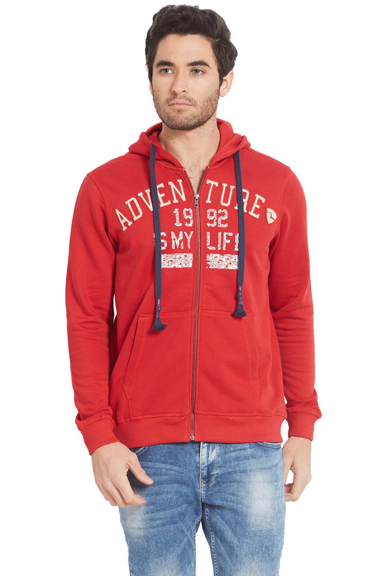 spykar hooded sweatshirt