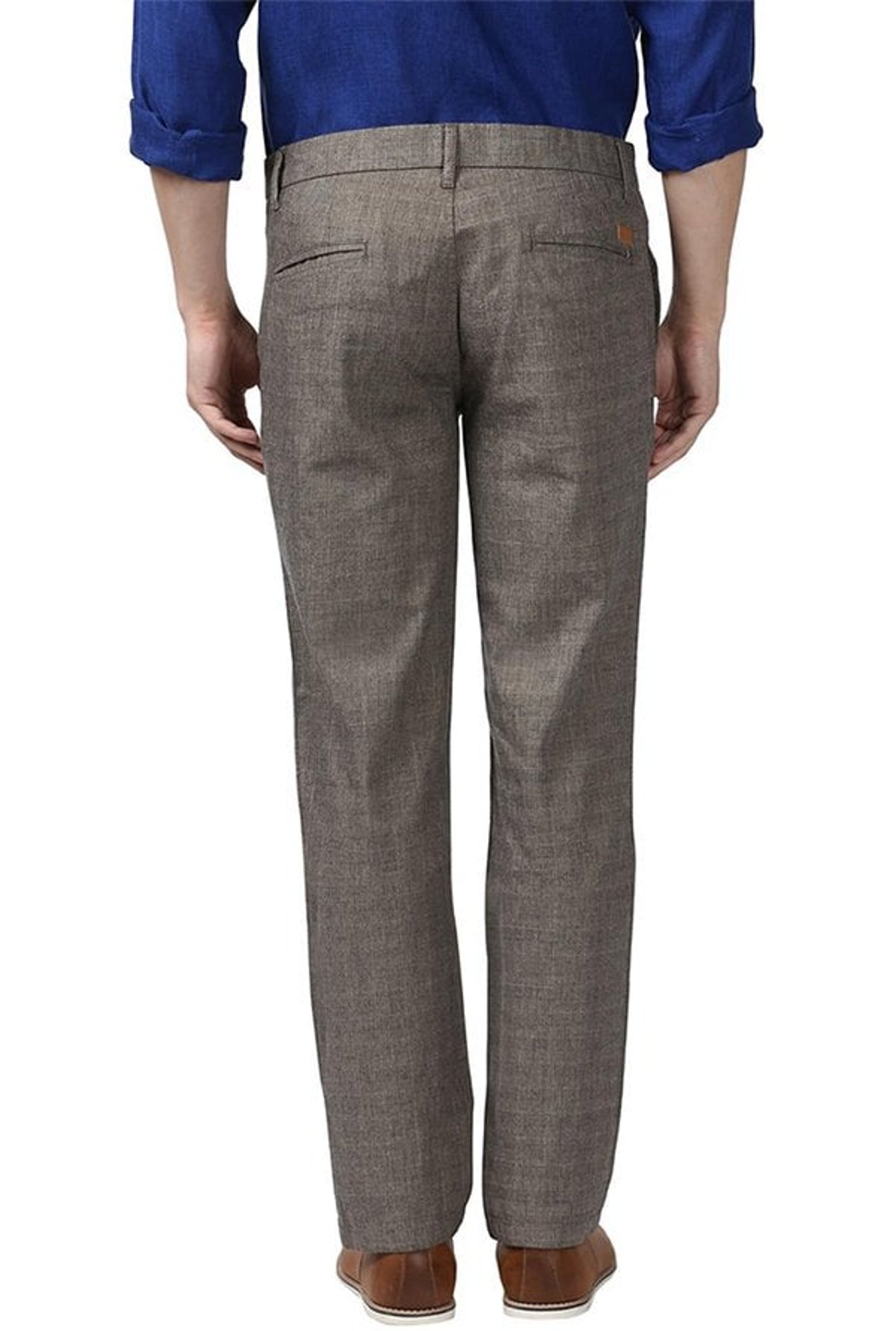 Park Avenue Cotton Solid Blue Super Slim Fit Trouser for Men  Amazonin  Fashion