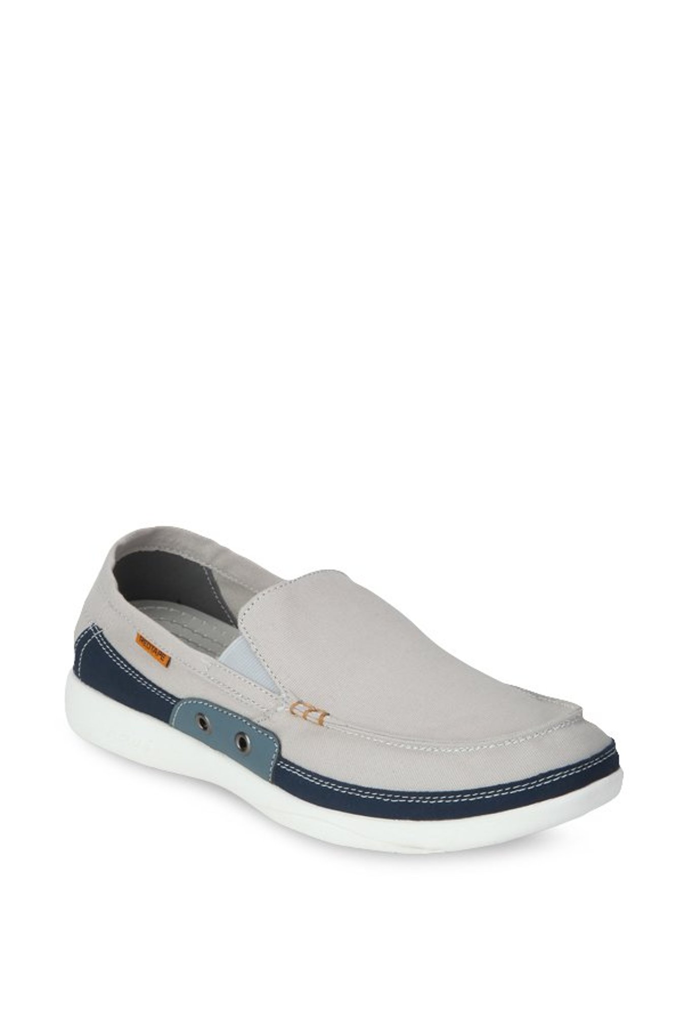 light grey slip ons