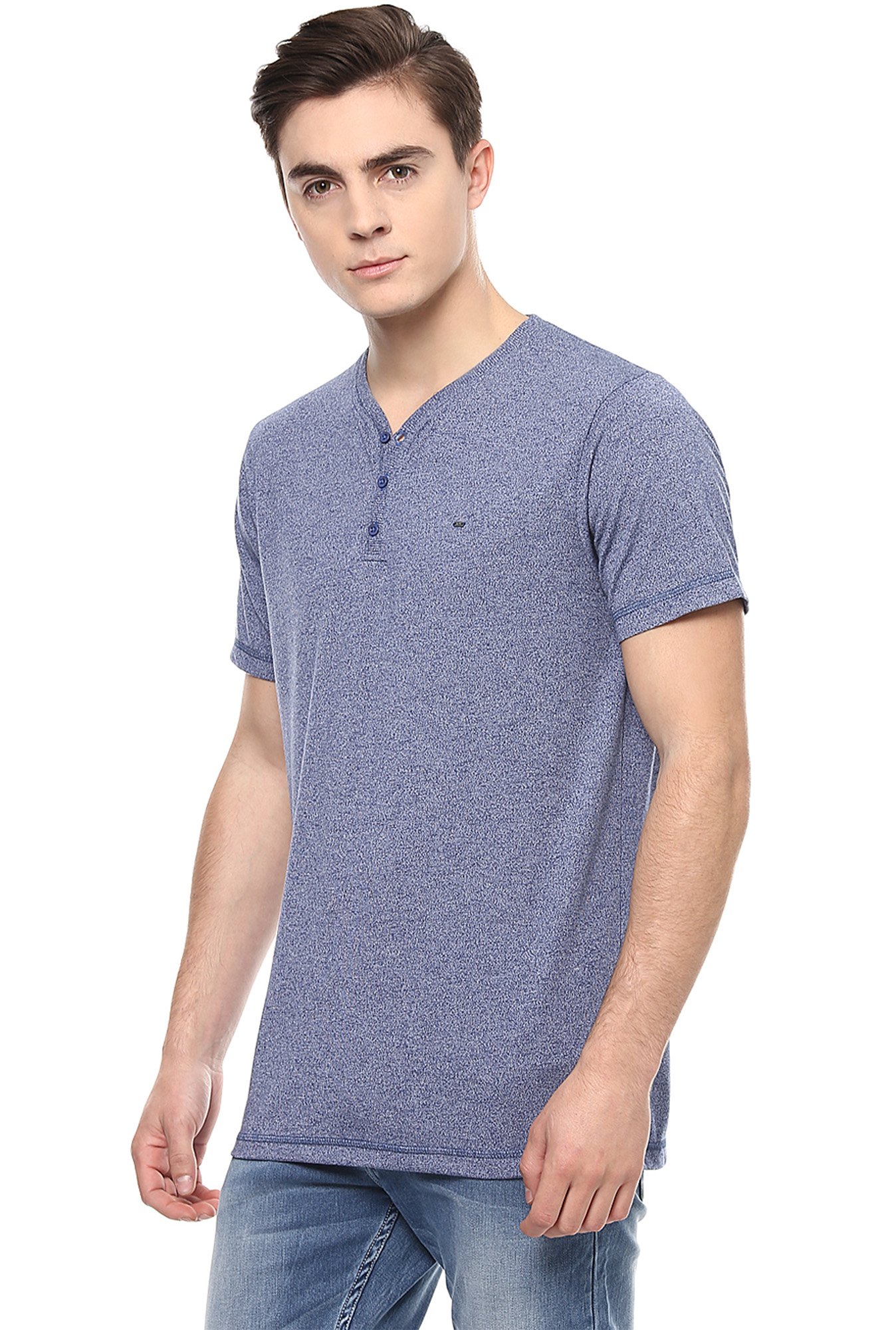 spykar henley t shirt