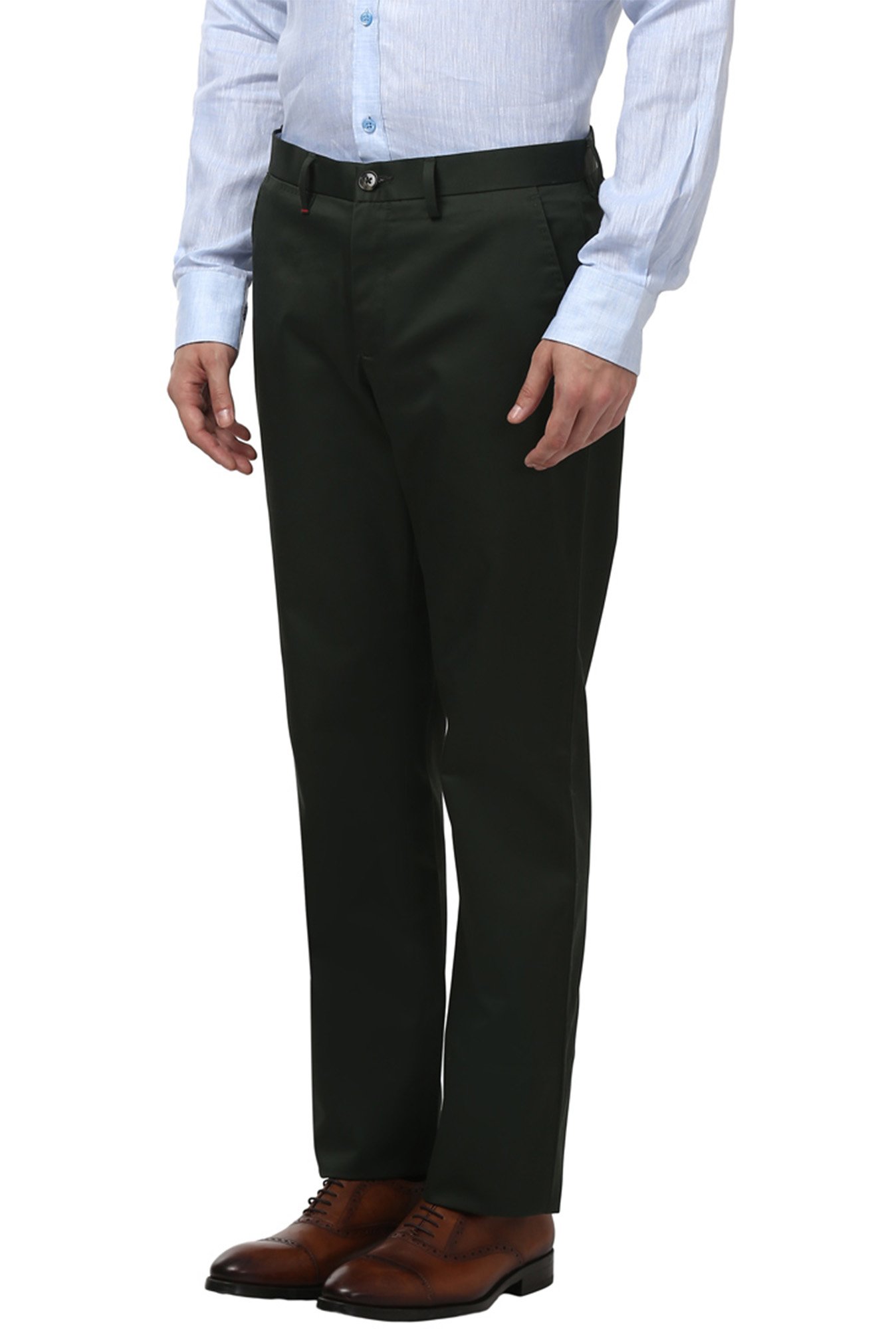 55 OFF on Raymond Men Brown Contemporary Regular Fit Solid Formal Trousers  on Myntra  PaisaWapascom