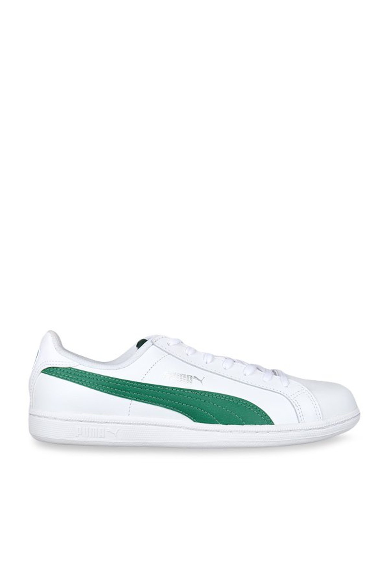 Green and hotsell white puma sneakers