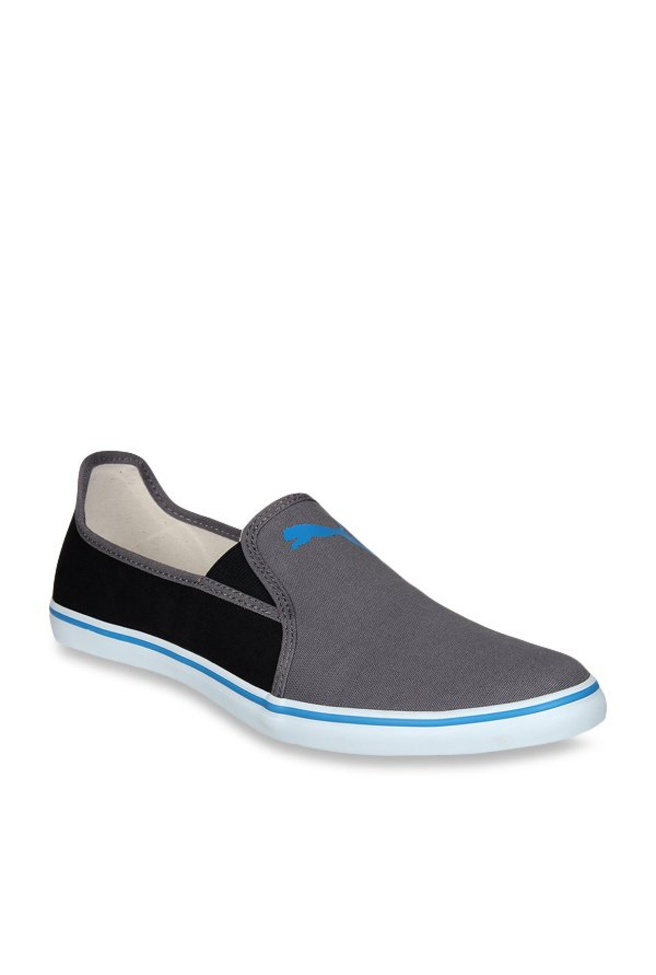 puma slip ons grey men