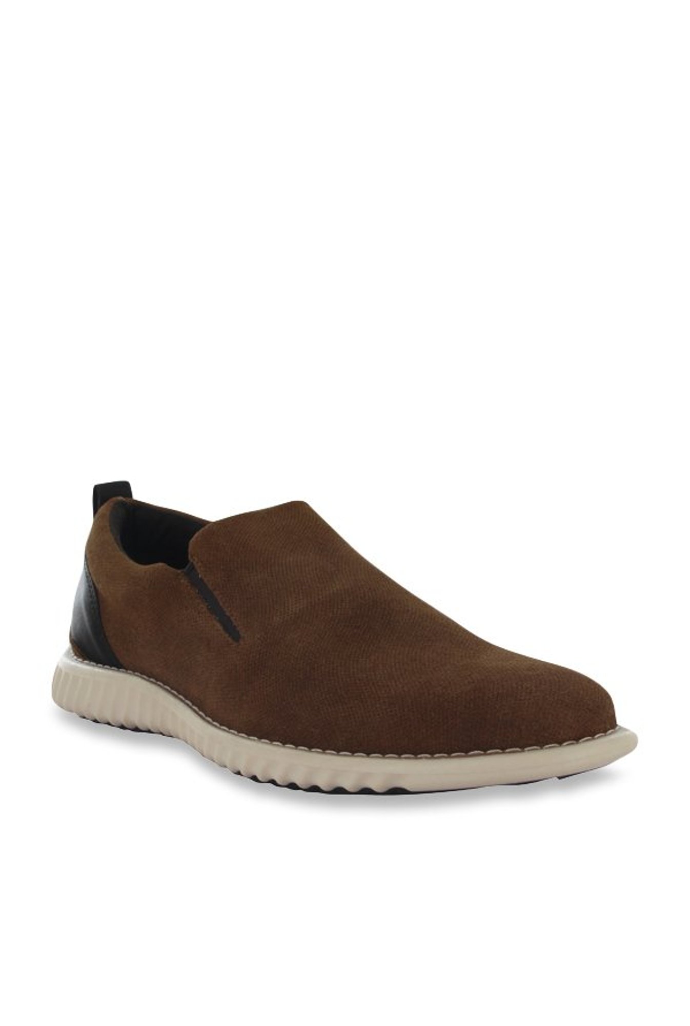 tan steve madden slip ons
