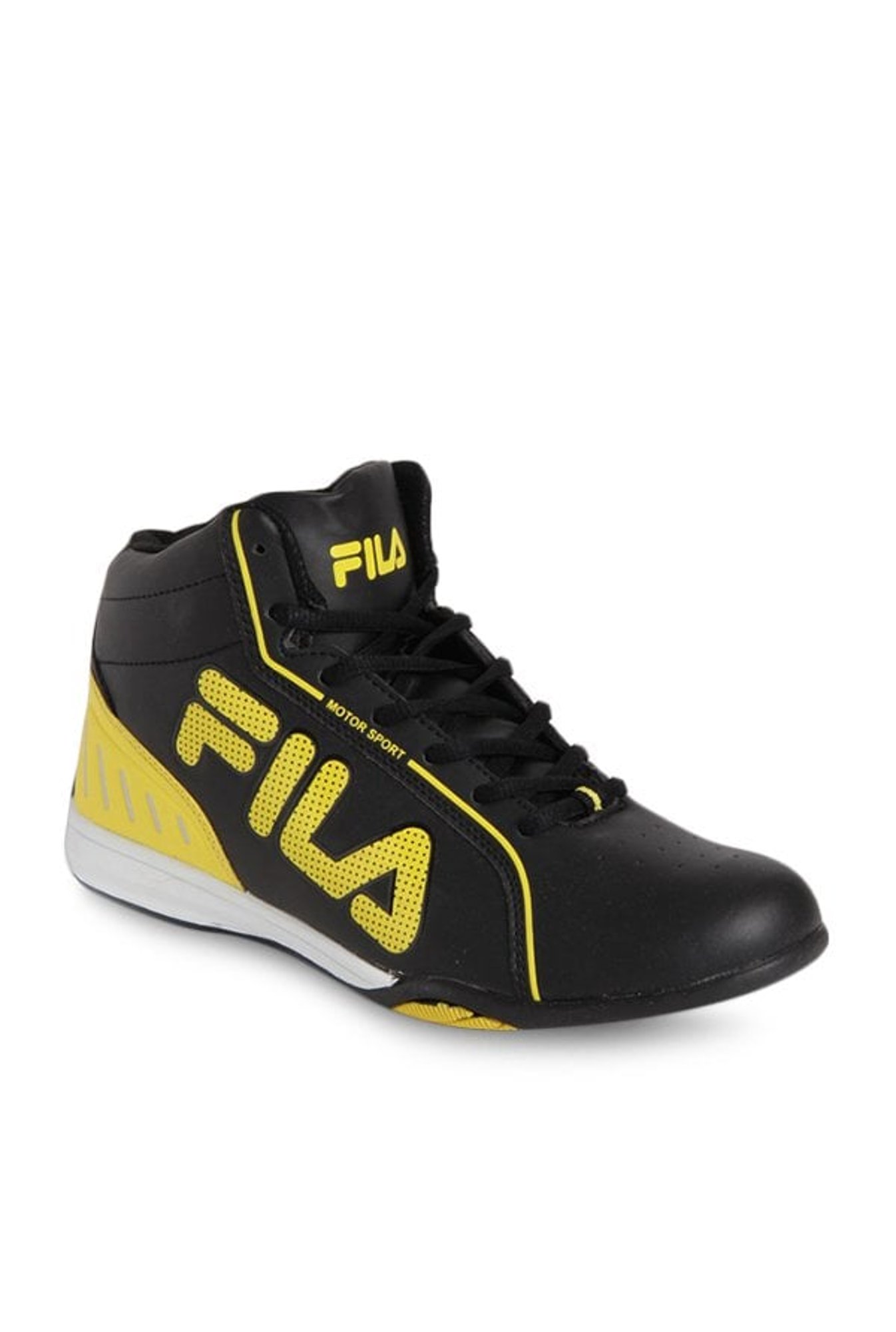 fila shoes black and yellow