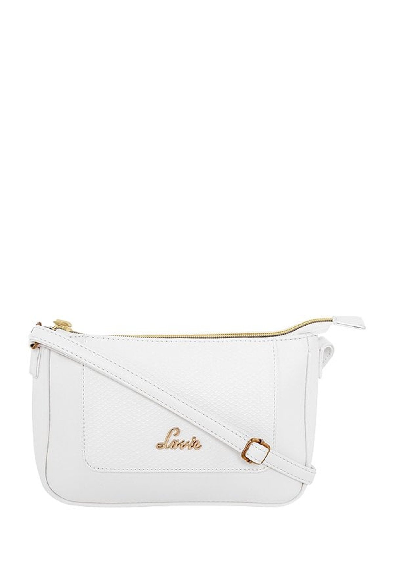 Buy Lavie Jeffrey White Textured Sling Bag For Women At Best Price