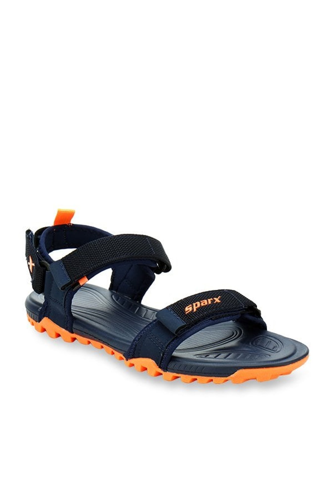 sparx navy blue orange sandals