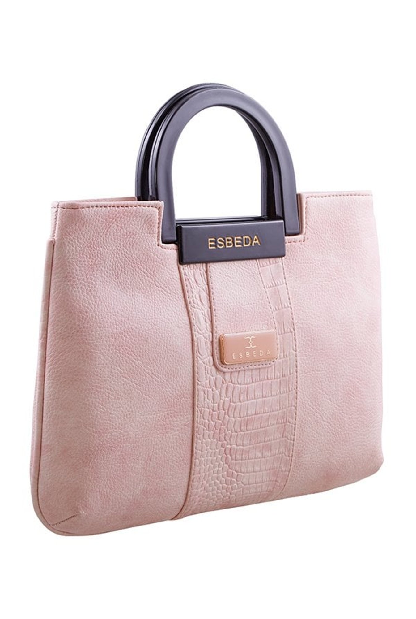 ESBEDA Black-Yellow Color Kristine styli satchel Handbag For Women