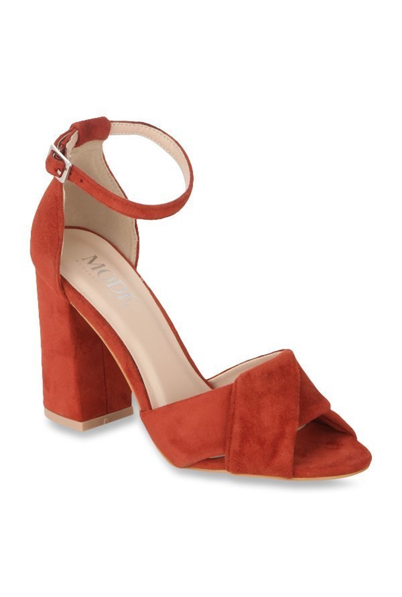 Michael Kors Angelica Red Faux Suede Ankle Strap Platform Heels Sandals 8 |  eBay