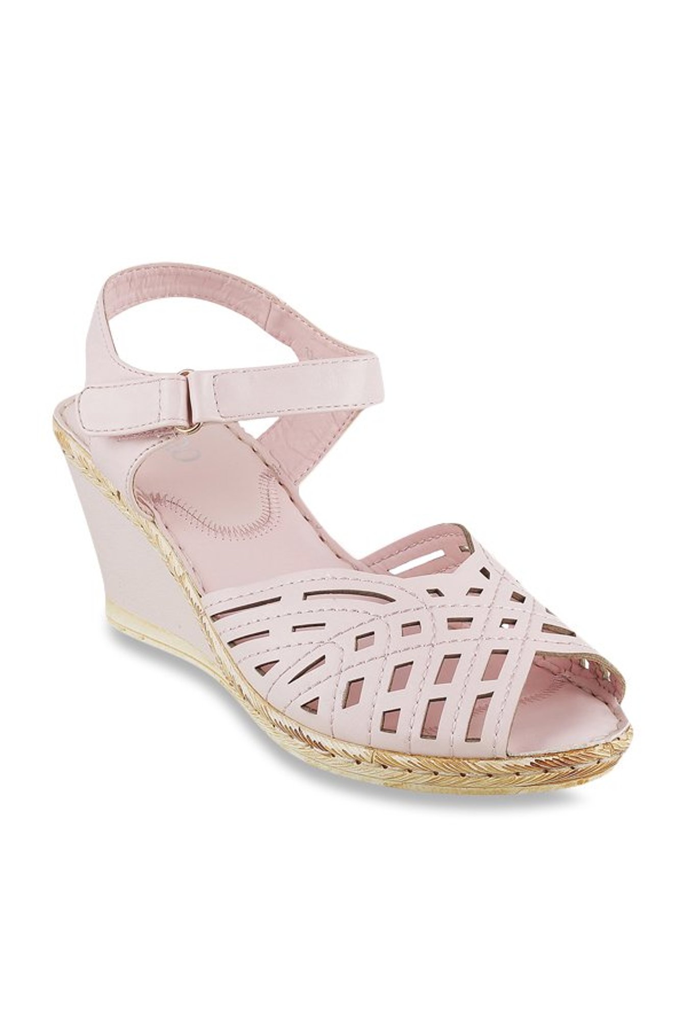 baby pink wedges