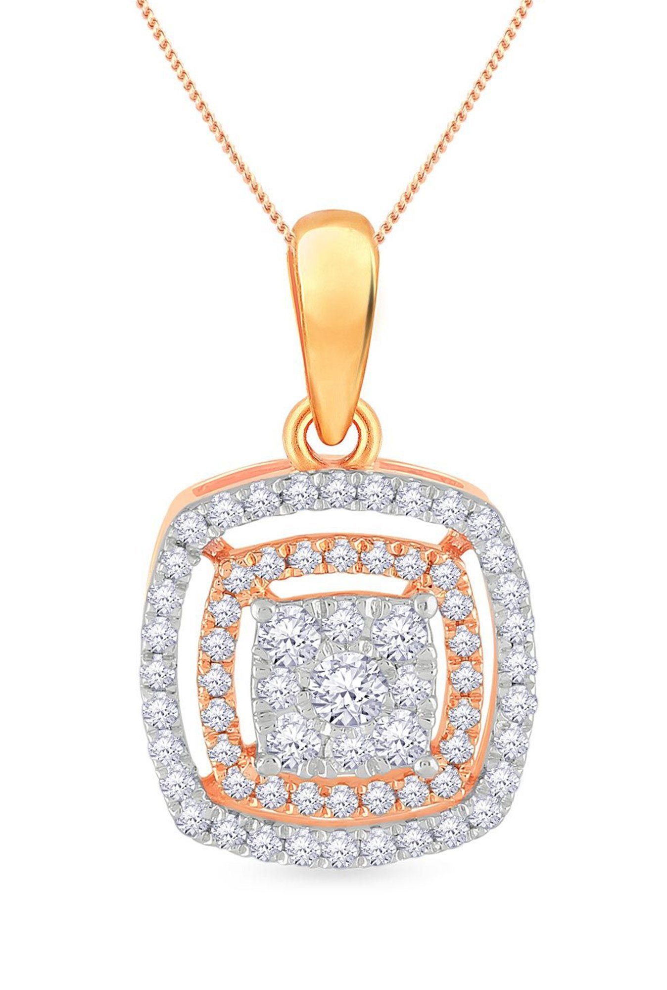 18K WHITE GOLD TINY TREASURES MEDIUM DIAMOND CIRCLE NECKLACE - Roberto Coin  - North America