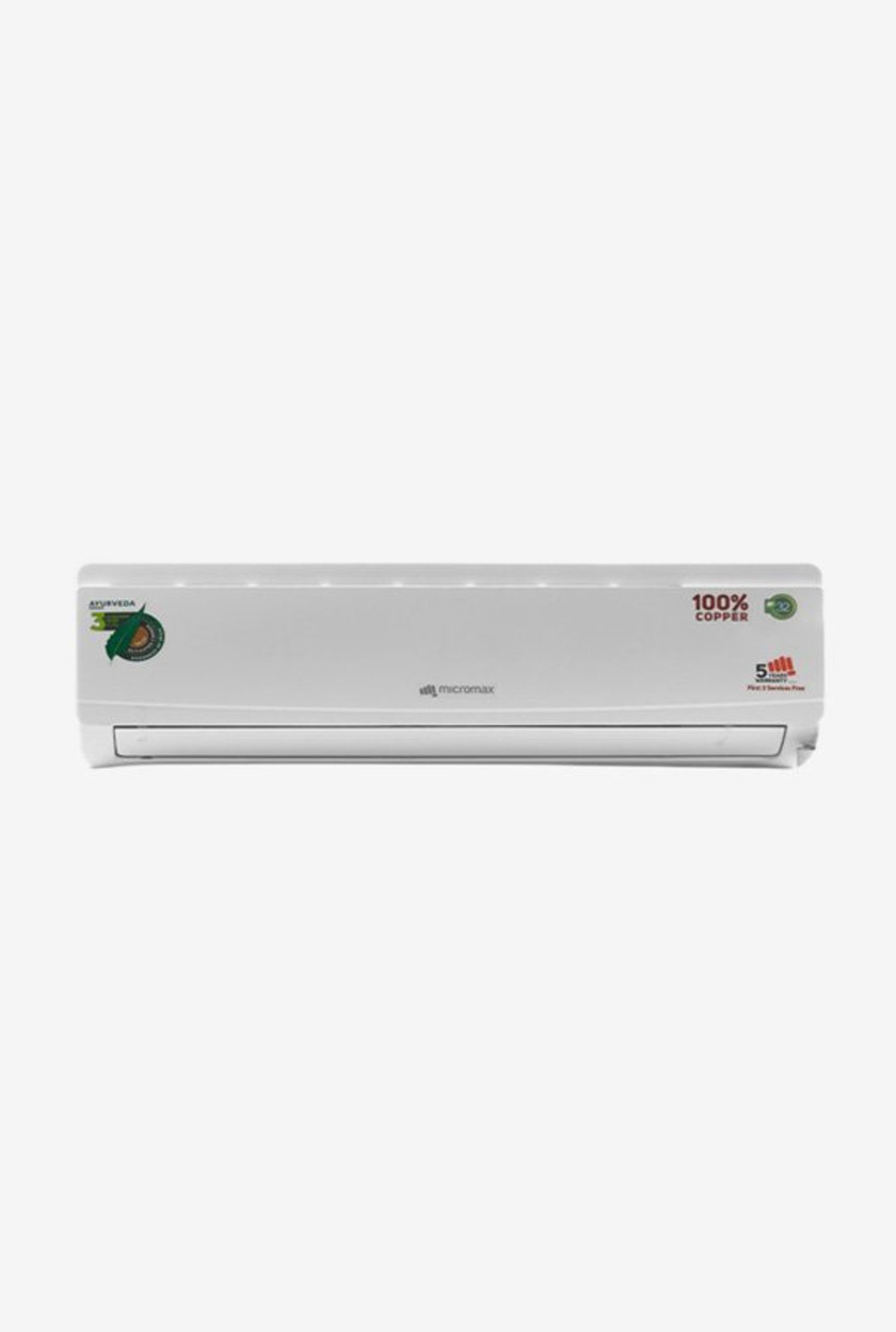 Buy Micromax 1 5 Ton 3 Star Ayurveda Acs18c3a3qs2wh Copper Split Ac Online At Best Price Tata Cliq