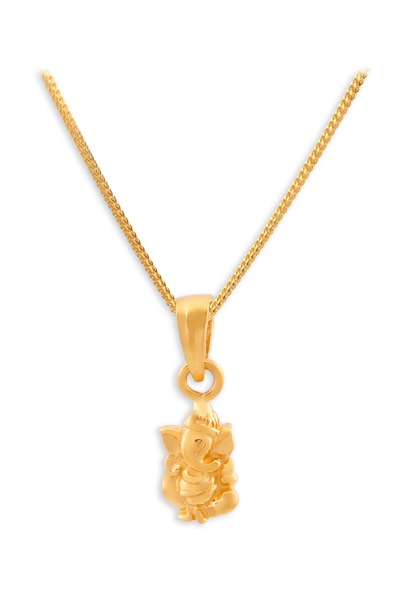 Buy Tanishq Ganesha 22k Gold Pendant 