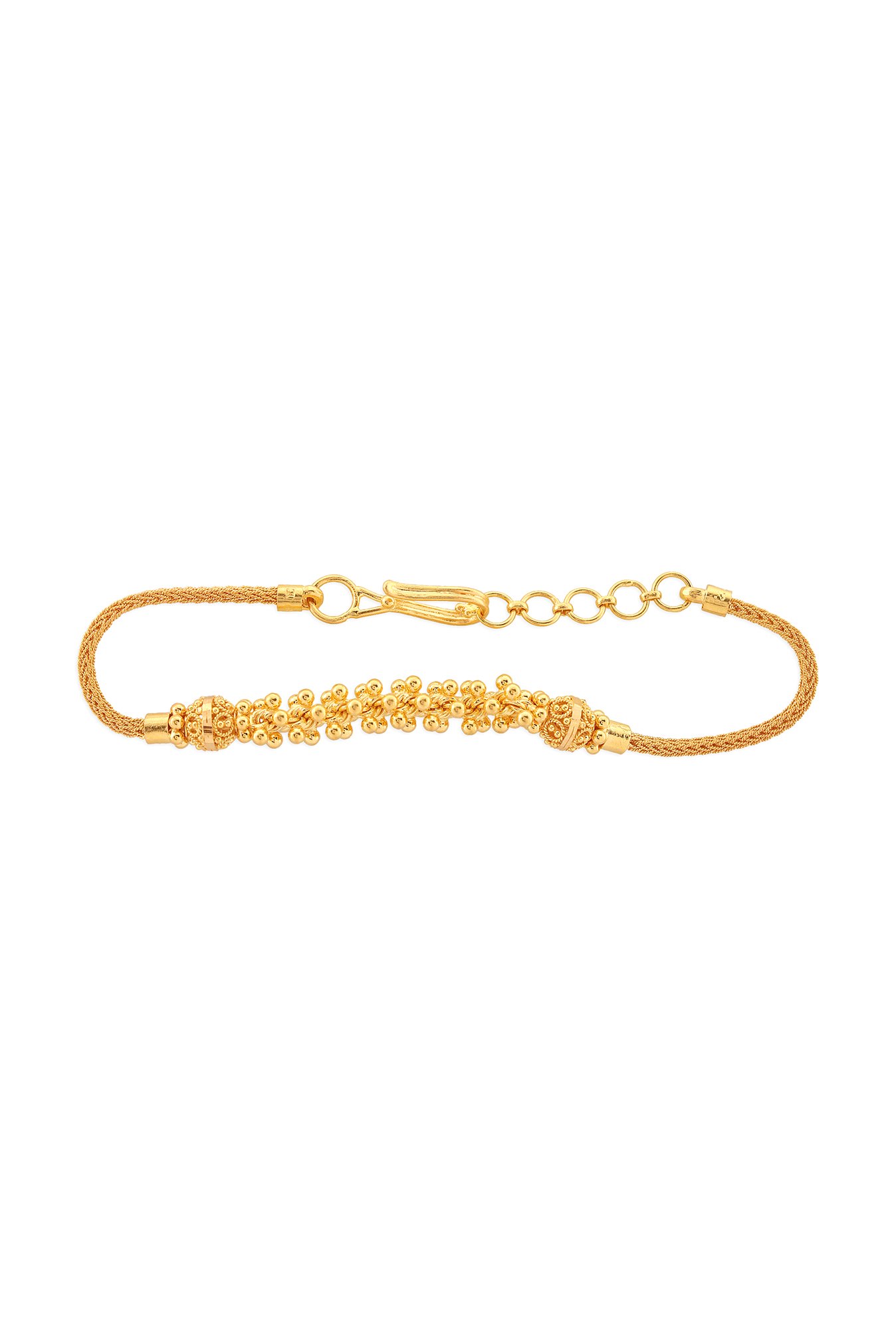 22 Carat Gold Thick Greek Cuff Bracelet