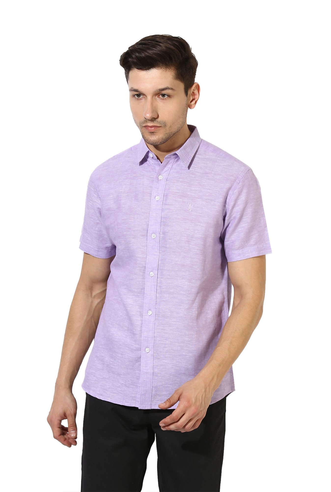 Buy Red Tape Lavender Short Sleeves Shirt for Men Online @ Tata CLiQ