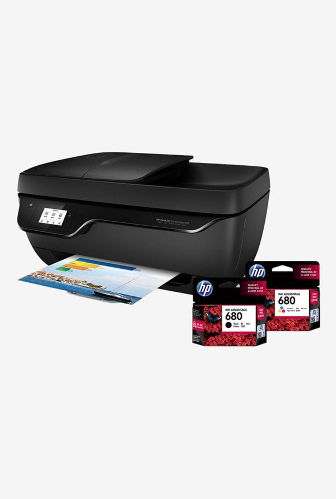 Hp Deskjet Ink Advantage 3835 F5r96b Multi Function Wireless Aio Printer Black From Hp At Best Prices On Tata Cliq