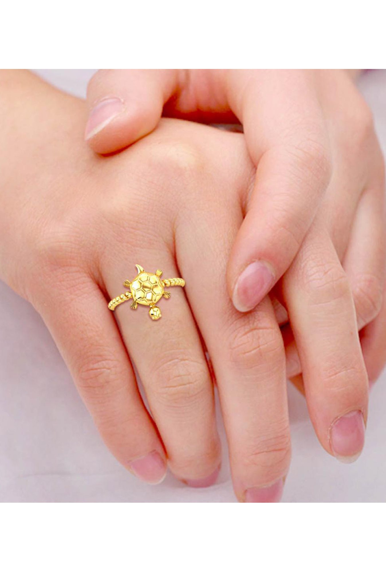 pure gold tortoise ring price