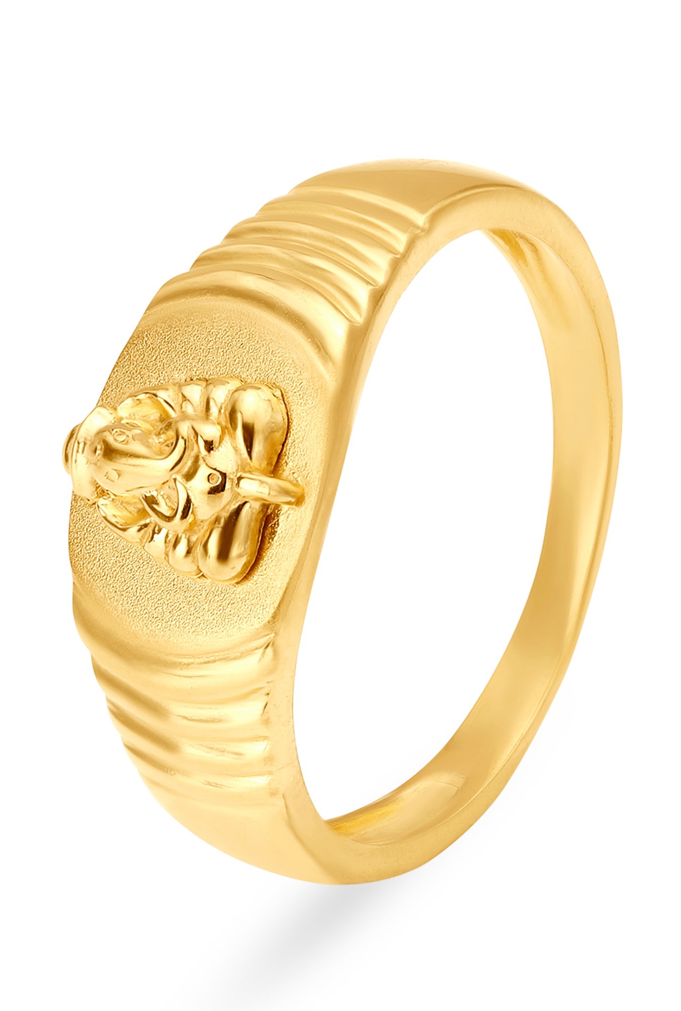 Majestic divine sai baba gold ring - jewelnidhi.com