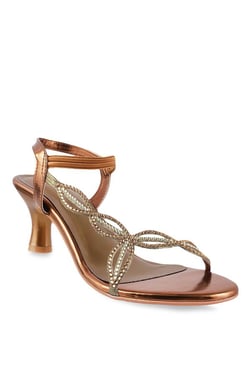 Metro Bronze Sling Back Sandals